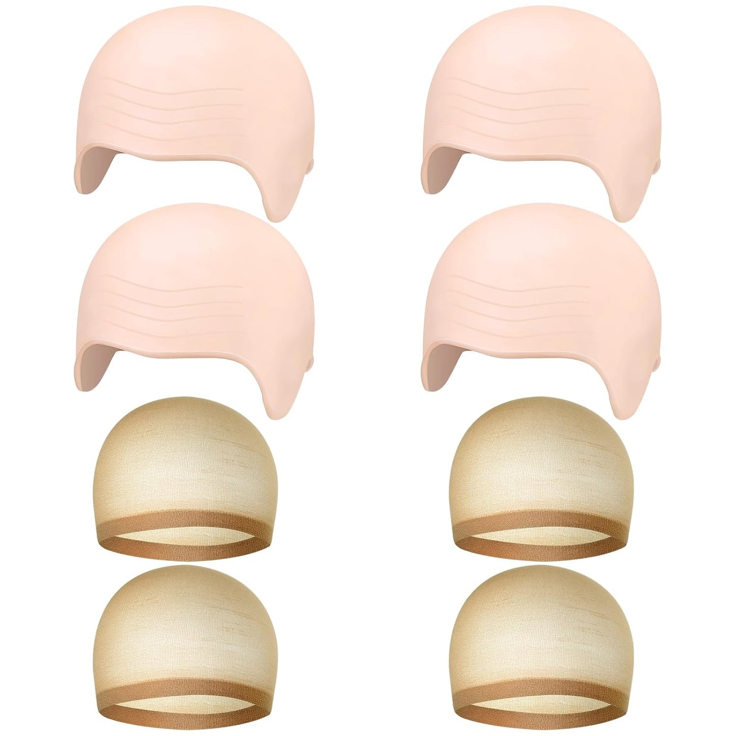 Bald Cap Halloween - 2Pcs Latex Wig Caps for Adults | Costume Accessory for Cosplay & Parties