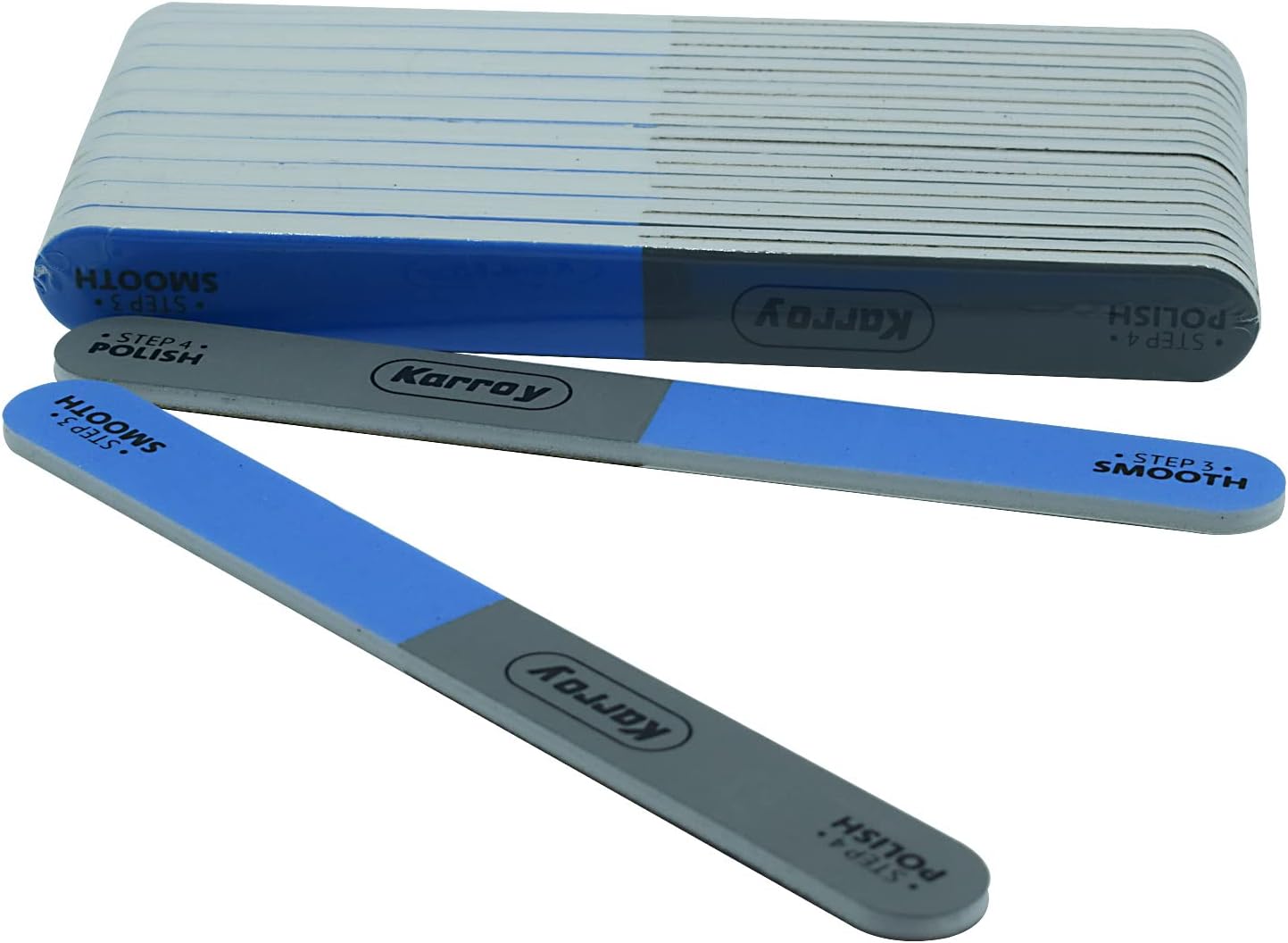 Nail File and Buffer Set - Dual-Sided 4-Step Nail Tools for Natural Nails | 20 Pieces