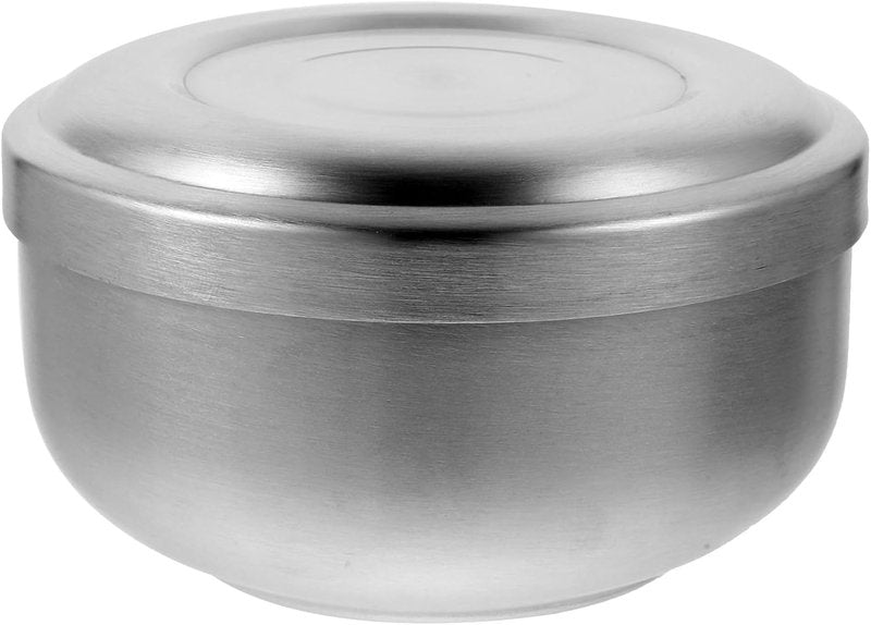 ARTIBETTER Shaving Bowl, Shave Bowl Stainless Steel, Shaving Soap Cup with Lid, 4 Inch UnbreakableShave Mug for Wet/Hot Shave (Silver)