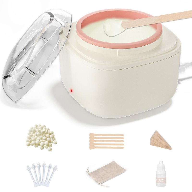 AUZEAL Eyebrow Waxing Kit for Women, Face Lip Nose Wax Hair Removal, 26 Eyebrow Waxing Sticks, 100g Wax Beads, USB Fast Heat, Smart Constant Temp, Mini Travel or Home Use