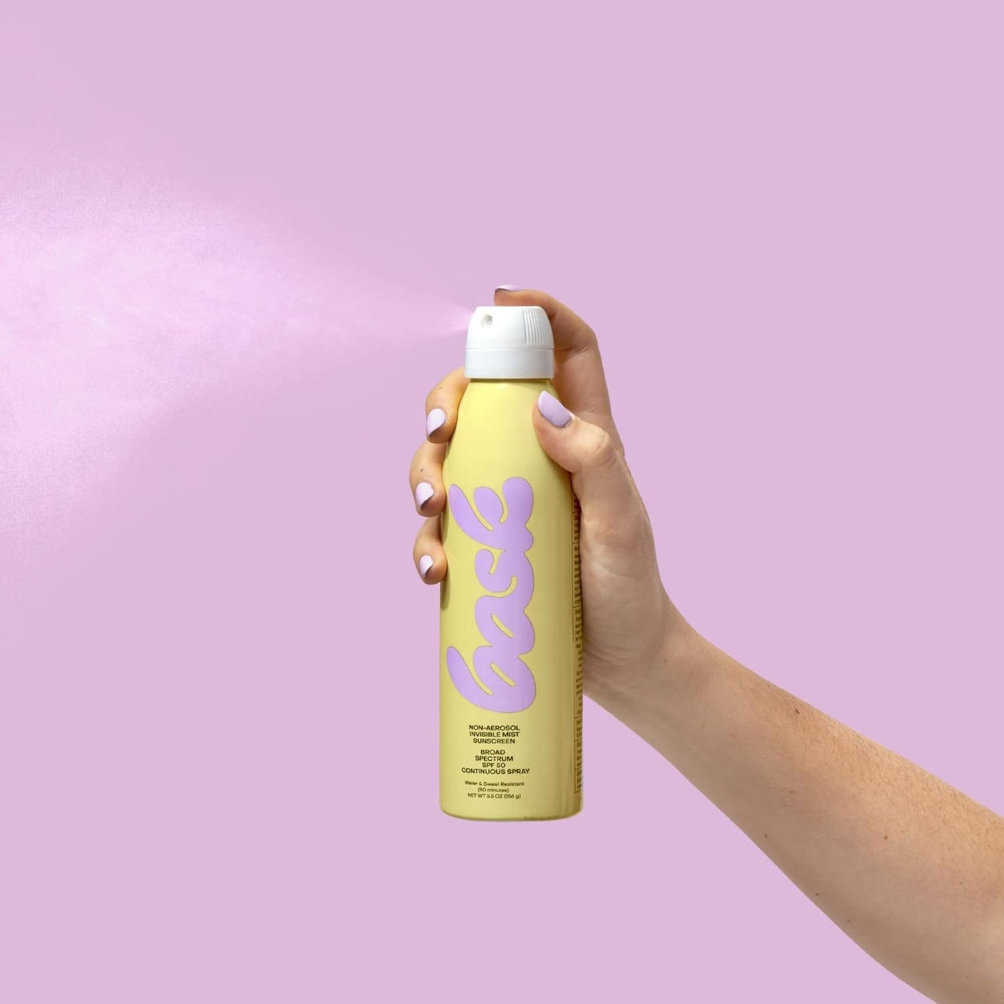Bask SPF 50 Sunscreen Spray - Broad Spectrum UVA/UVB Protection, Moisturizing & Lightweight | 5.5 oz (Value Pack of 3)