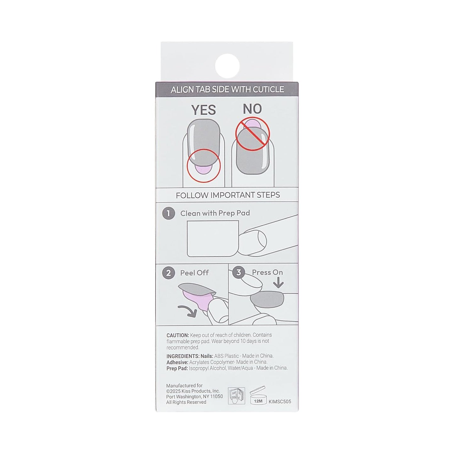 Kiss Impress No Glue Mani Press-On Nails - 'Even Better' Pink Oval Shape | Short Size, 30 Nails & Accessories
