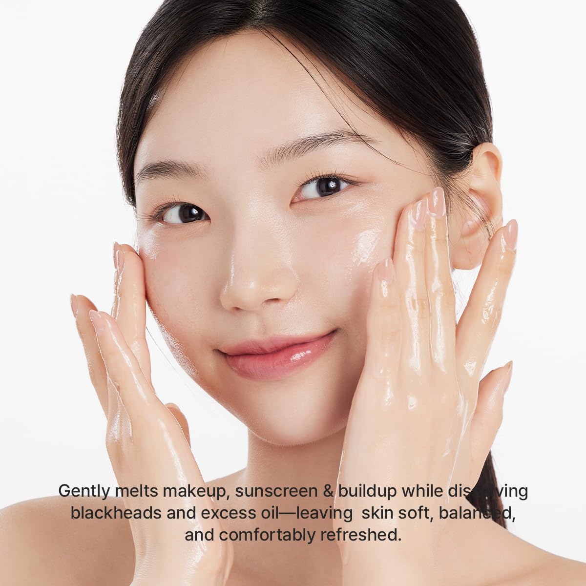 ARENCIA Pore Melt Mochi Makeup-Removing Cleansing Oil, Non-Comedogenic, Rice Amino Acids HD, Vitamin E, Cica, & Ceramide, 6.76 fl oz