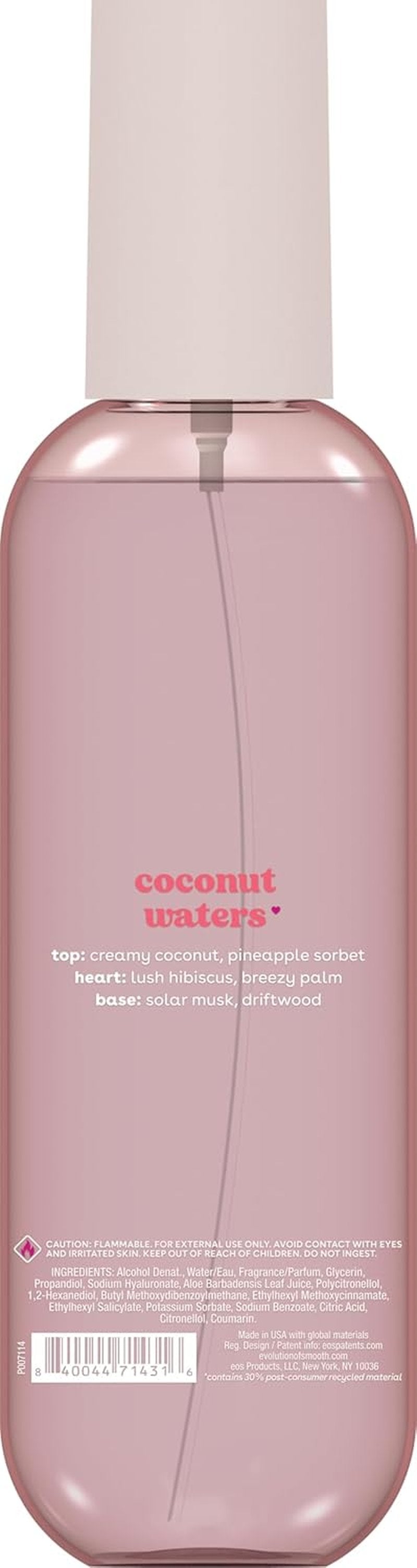 Cashmere Body Mist - Coconut Waters Body Spray for Women | Moisturizing Hair Mist with Hyaluronic Acid, 6 fl oz