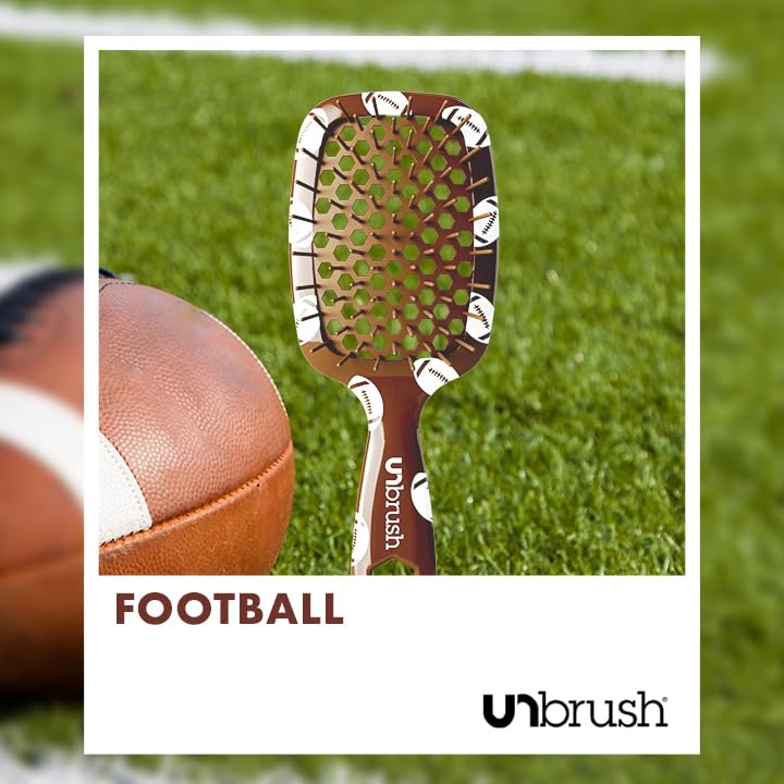Detangling Hair Brush - Mini Sports Football Design for Easy Styling