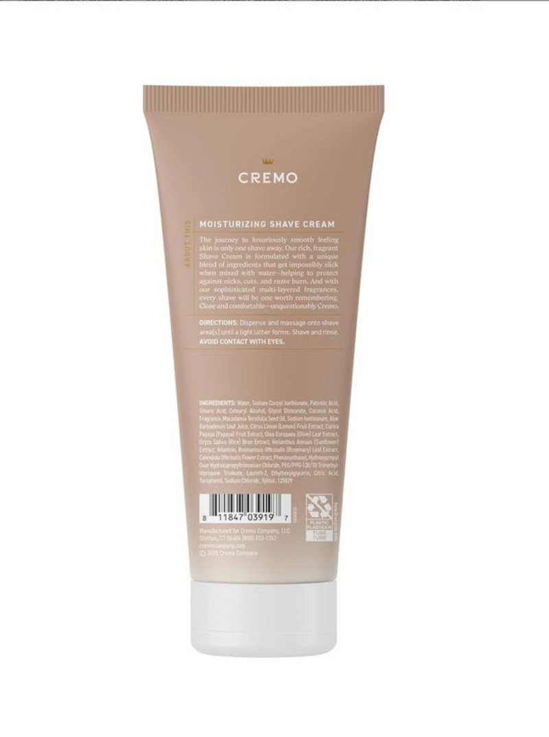 Cremo Women’s Shaving Cream Sensitive Skin, Moisturizing, White Jasmine Amber, Ultra-Slick Shave Cream for Women, Fights Nicks, Cuts and Razor Burn, 6 Fl Oz