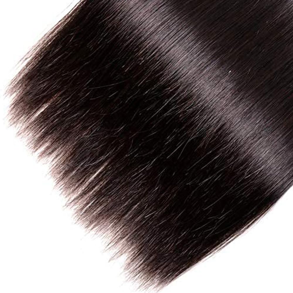 28 30 32 Inch GveoXvo Straight Human Hair Bundles Natural Color Bundle Human Hair Mixed Length 3 Bundles