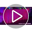 Glow in The Dark Neon Table Skirts - 2 Pack Fluorescent Fuchsia