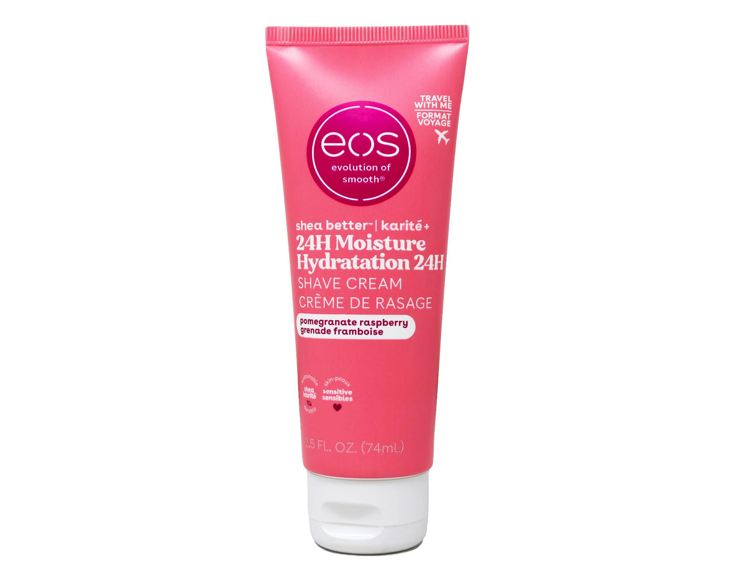 Evolution- of- Smooth Shave Cream Pomegranate Raspberry, 2.5 oz for Women (4 Pack)