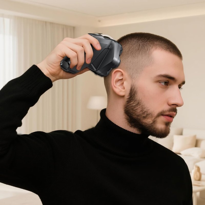 Head Shavers for Bald Men, kensen Upgrade Magnetic Head Shavers, Long Battery Life Electric Bald Razor, 2 Speed Settings, IPX6 Waterproof Wet/Dry Shaving, LED Display, Rechargeable 7D Rotary Shaver