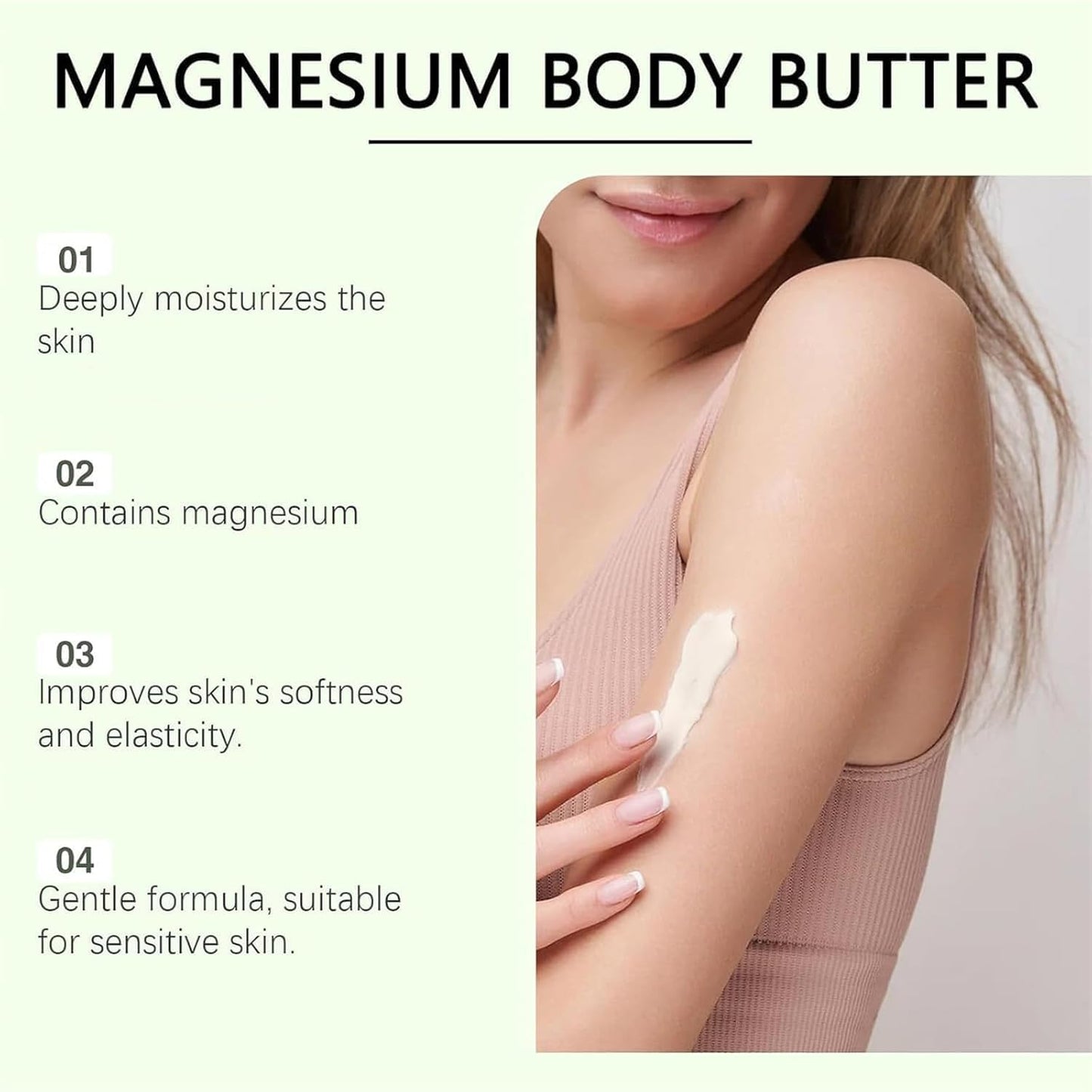 JeurLrok Mama-Bear Neuropathy Cream, Magnesium Body Butter, Magnesium Cream for Neuropathy, Deeply Moisturizes Skin, Keep Soft Smooth, Suitable for All Skin Types 1pcs