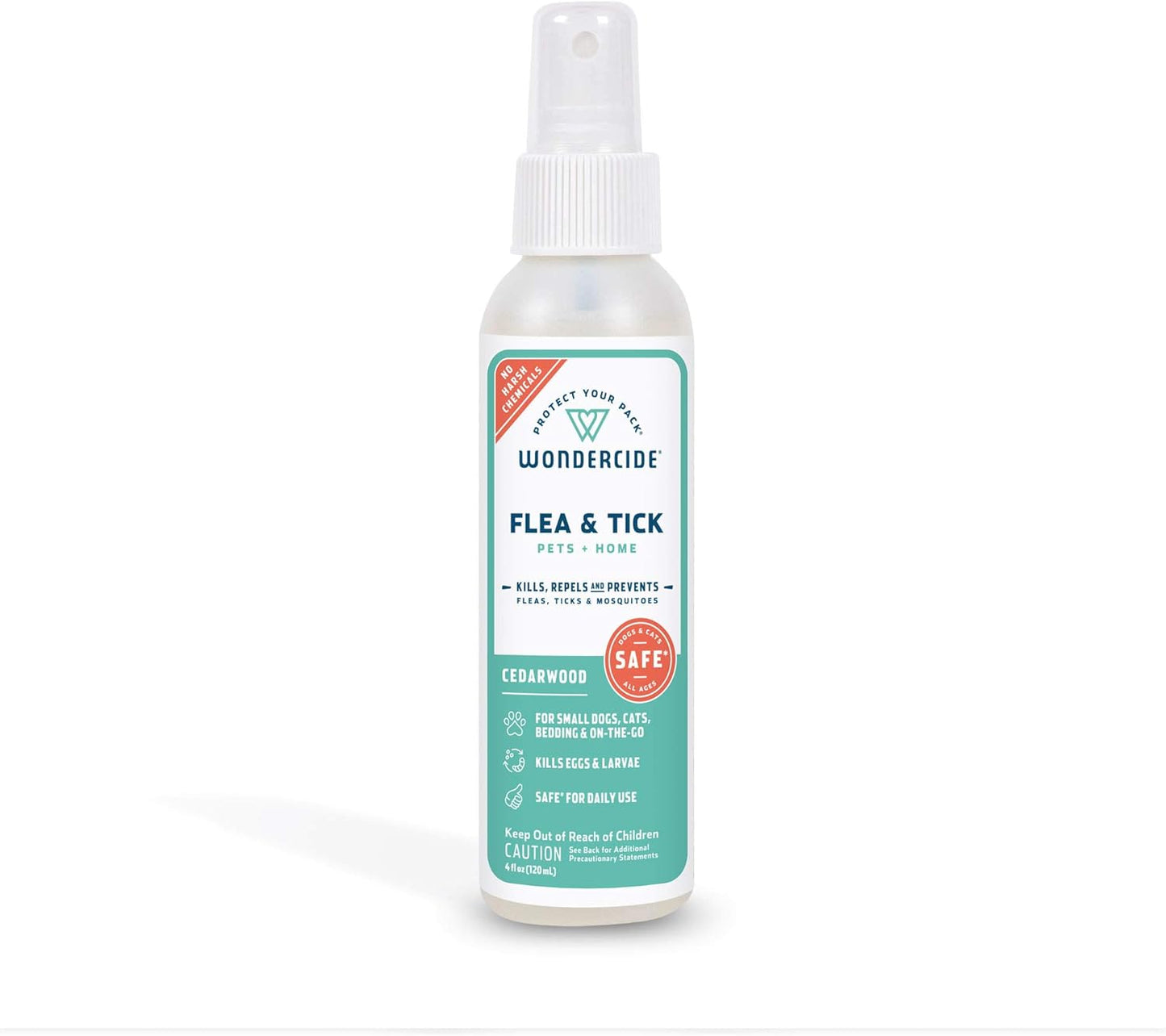 Wondercide Flea, Tick & Mosquito Spray - Natural Essential Oil Formula for Pets & Home | Lemongrass, 16 oz
