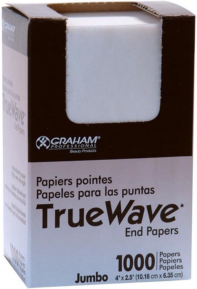 Graham Jumbo End Papers for Hair Perms - 1000 Count | 2.5 x 4 Inches