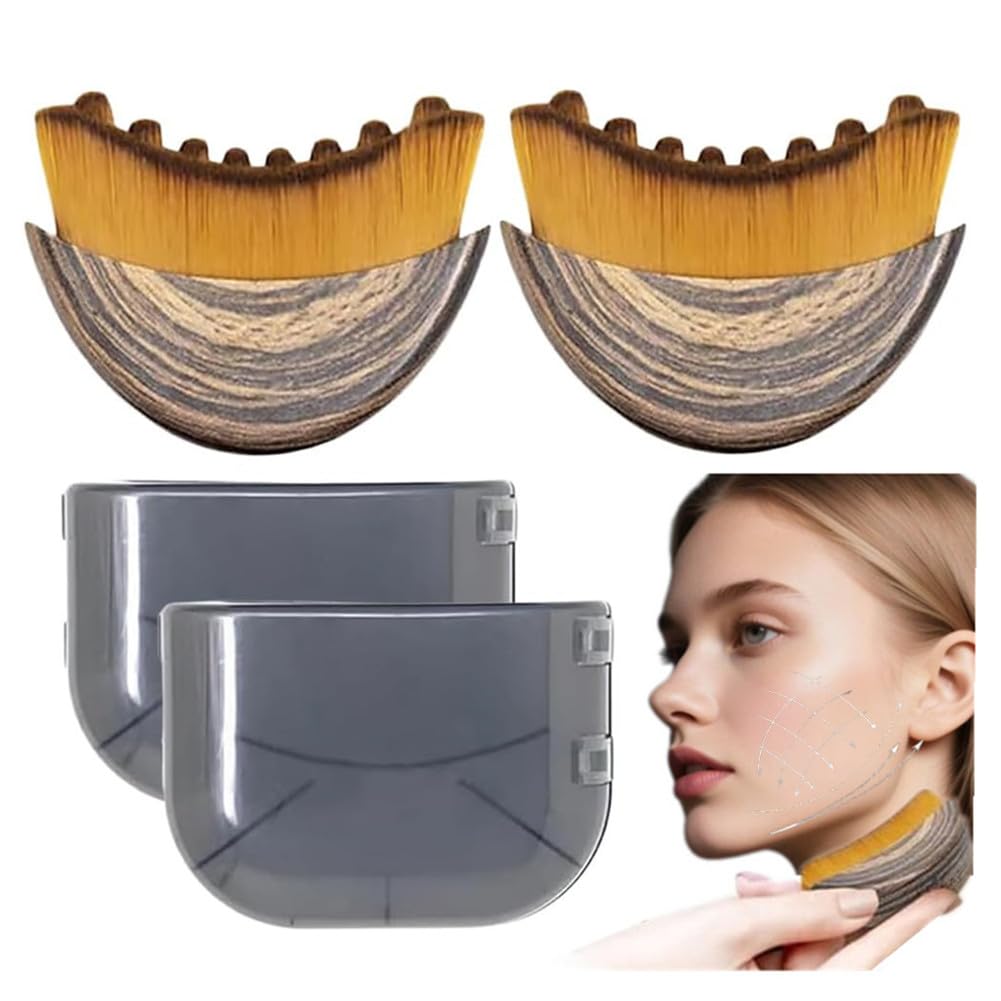 Lymphatic Contour Face Brush - Sculpting Tool for Anti-Puffiness & Improved Skin Glow | 1 Piece