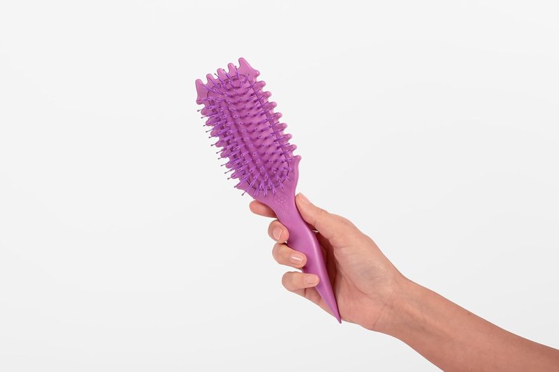 EdgeLift Brush - Professional Hair Styling Tool for Defined Edges | Orchid Color