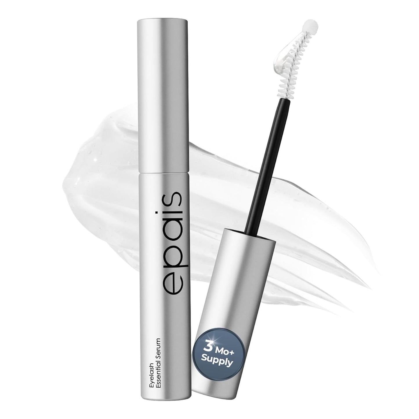 Eyelash Growth Serum - 2-in-1 Tinted Treatment with 7 Peptides & Biotin | Charcoal-Based Formula for Longer, Thicker Lashes