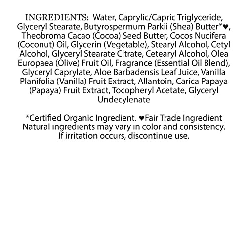 Nubian Heritage Coconut and Papaya Body Lotion, 13 oz - Paraben Free Moisturizer for Dry Skin