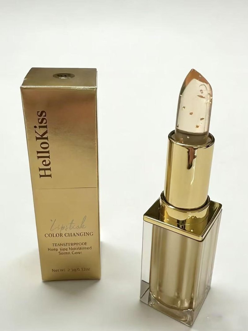 Color Changing Lipstick - Transferproof Gold Crystal PH Lipstick | 24-Hour Moisturizing Glossy Shine for Women