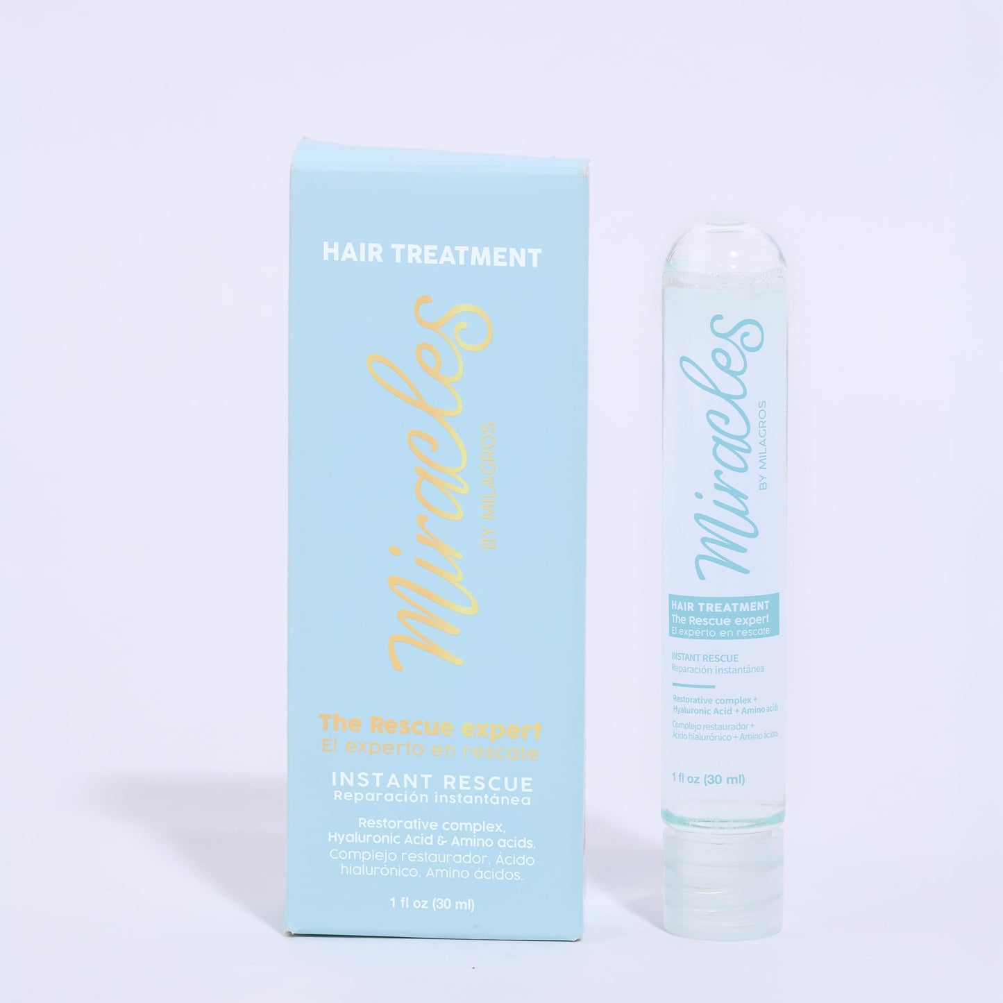 Instant Rescue Hair Treatment with Hyaluronic Acid & Amino Acids – Deep Repair for Damaged, Bleached & Color-Treated Hair – Restores Shine, Softness & Strength – Salt & Paraben Free