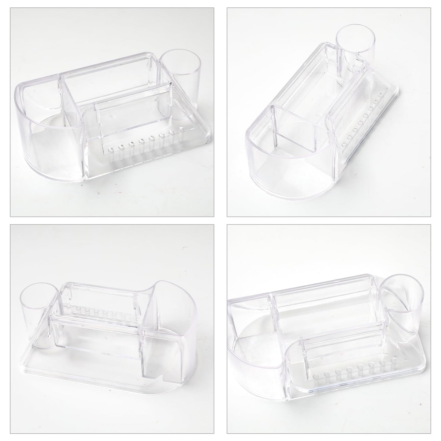BQAN Acrylic Nail Drill Bit Holder Stand 8 Hole for Manicure Tools