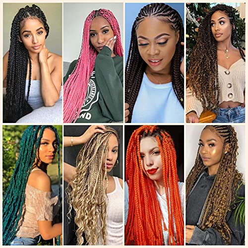Alremyssy 26-Inch Pre-Stretched Braiding Hair - 6 Pack Synthetic Extensions