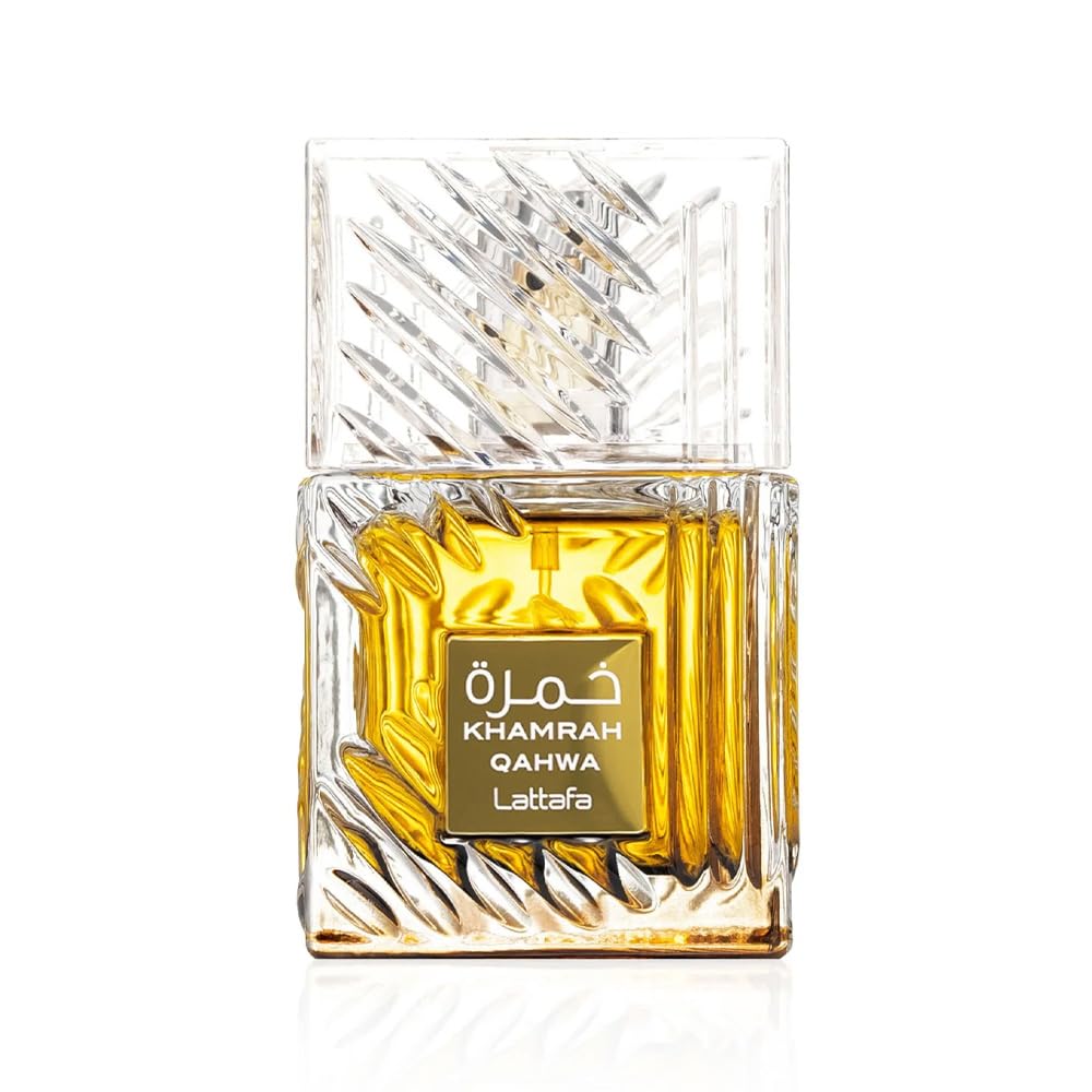 Lattafa Khamrah Eau de Parfum - Warm Spicy Vanilla & Amber Fragrance | 3.40 oz / 100 ml Unisex Perfume