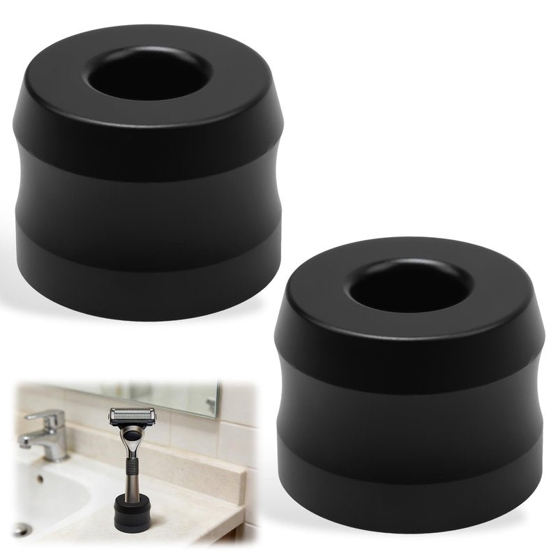Nextpal 2 Pack Razor Stand For Men, Stand Compatible with Gillette Razors, Opening Dia 0.7" (16mm) Suitable for Various Shaver Handles Alloy Steel Bathroom Countertop Organizer