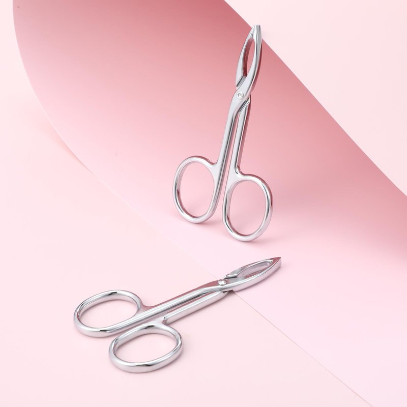 Tweezers With Handles 2 Pcs Tweezers For Women Facial Hair Stainless Steel Scissor Handle Eyebrow Tweezers Flat Straight Tip Hair Plucker For Wig Plucking Plucker Facial Care (Silver)