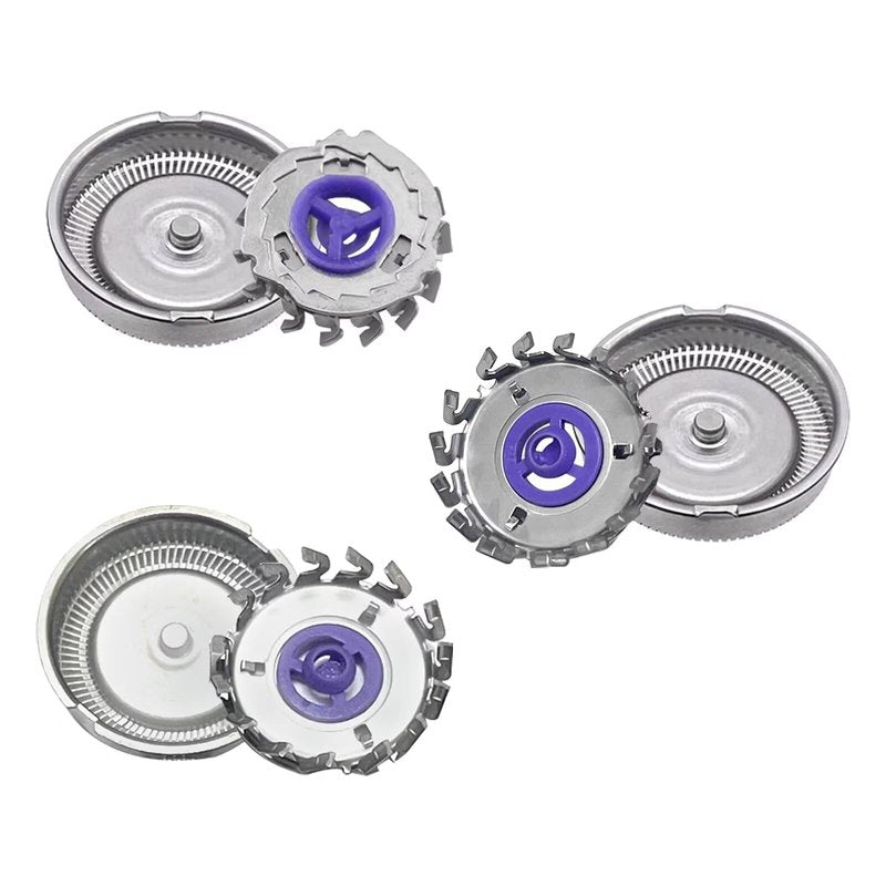 NEW Set of 3 Replacement Shaver Heads Compatible with Philips Norelco HQ56 HQ55 HQ4 HQ3 by RazorShop