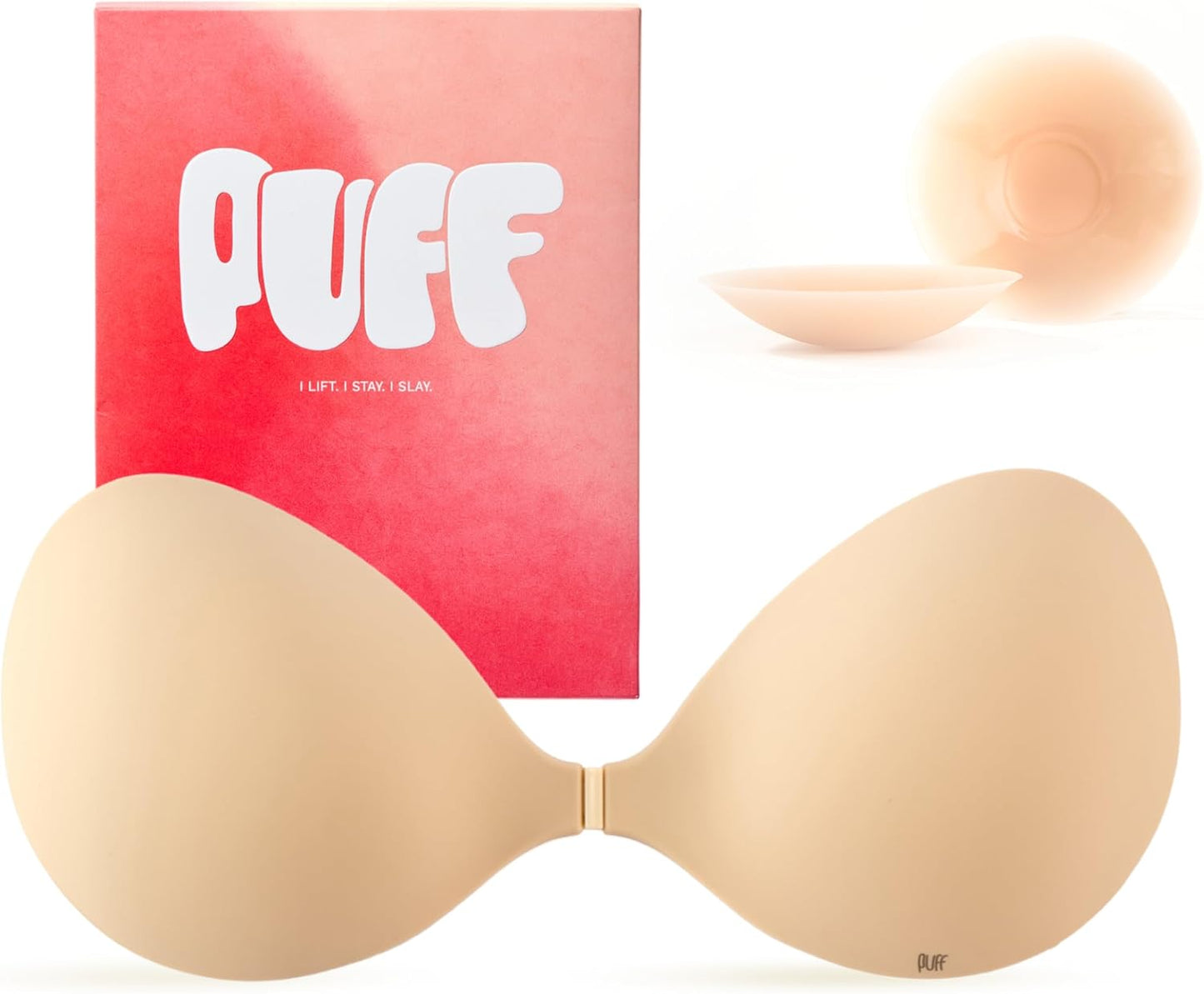 Invisible Strapless Sticky Bra - Push-Up Adhesive Bra for Backless Dresses | Cleavage Lift Nipple Covers