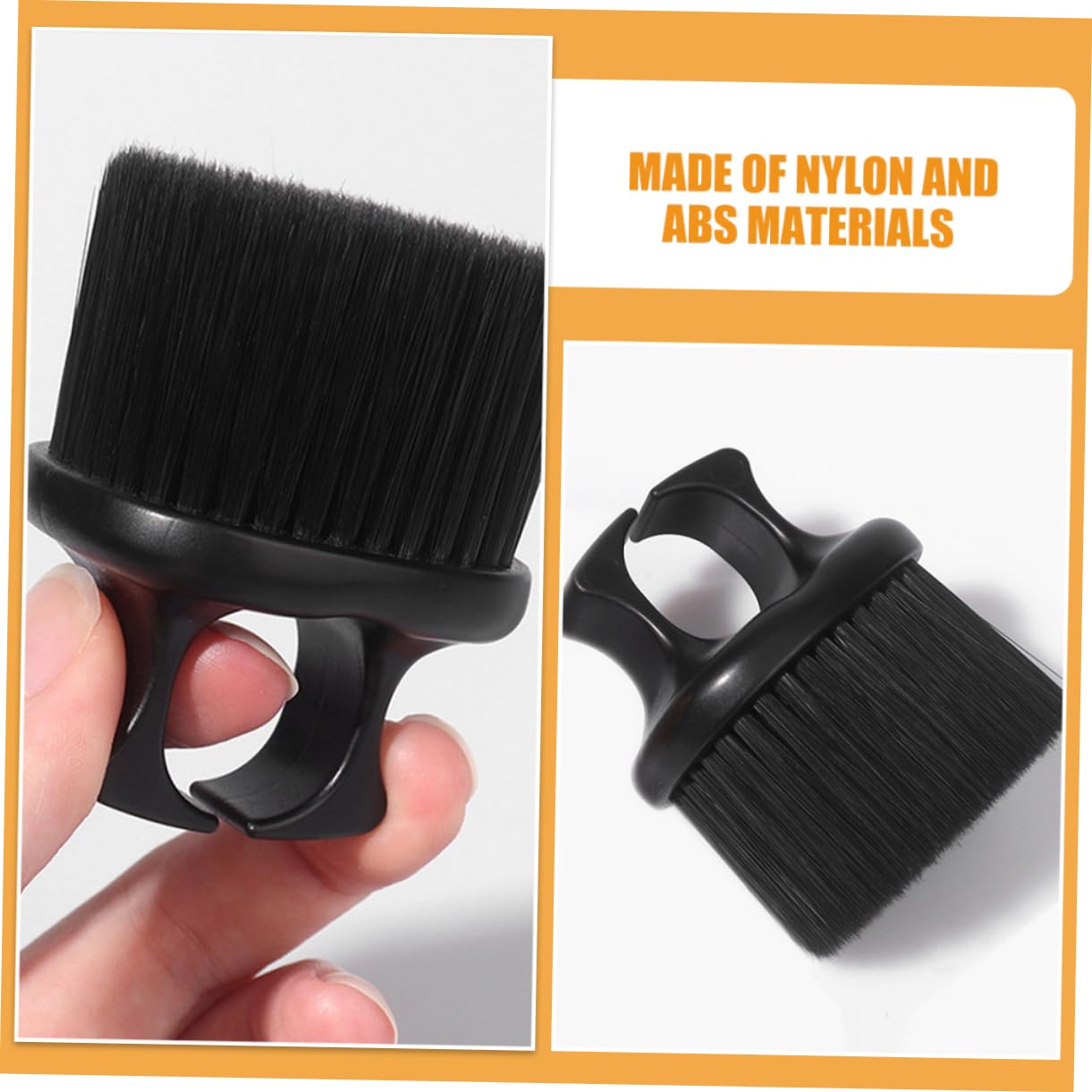 Ipetboom 2Pcs Beard Brush Portable Knuckle Brushes for Men Barber Supplies for Grooming and Styling Durable Material for Flyaway Hair and Beard Care