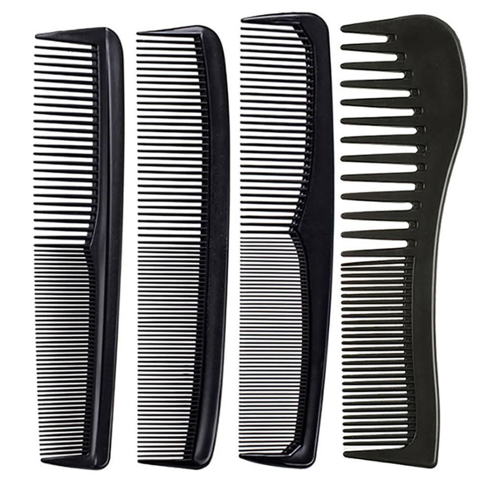 Mini Soft Bristles Detangler Brush Set - 4 Pcs Travel-Friendly Hair Brush for Pain-Free Detangling on All Hair Types