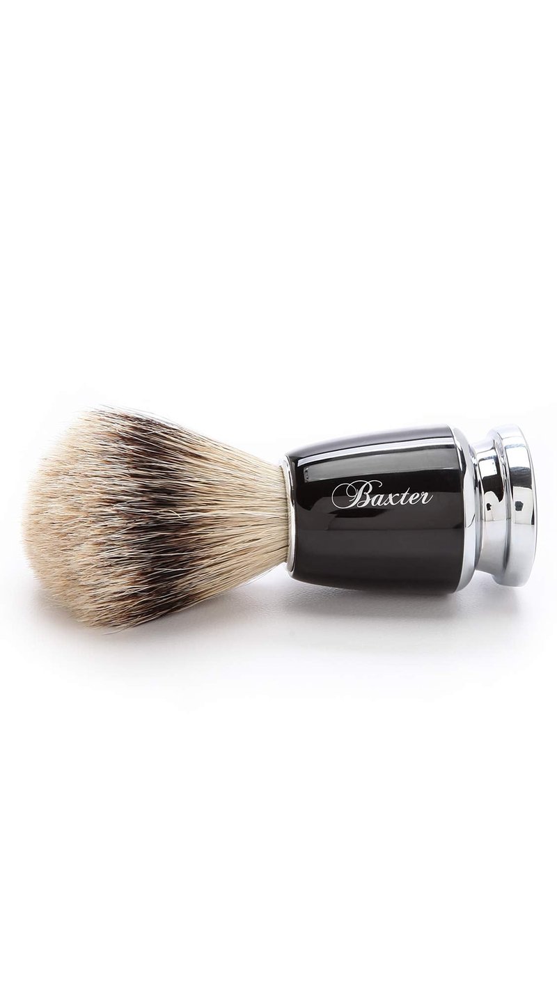 Baxter of California Silver Tip Badger Brush | 100% Natural Badger Hair