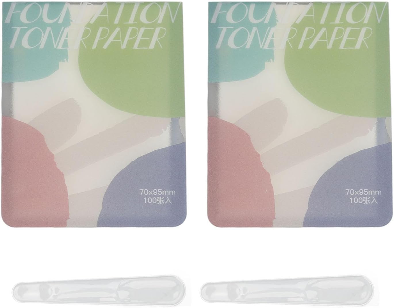 Disposable Nail Art Mixing Sheets - 200 Cosmetic Palette Papers & 2 Sticks | Ideal for Salon & Home Use