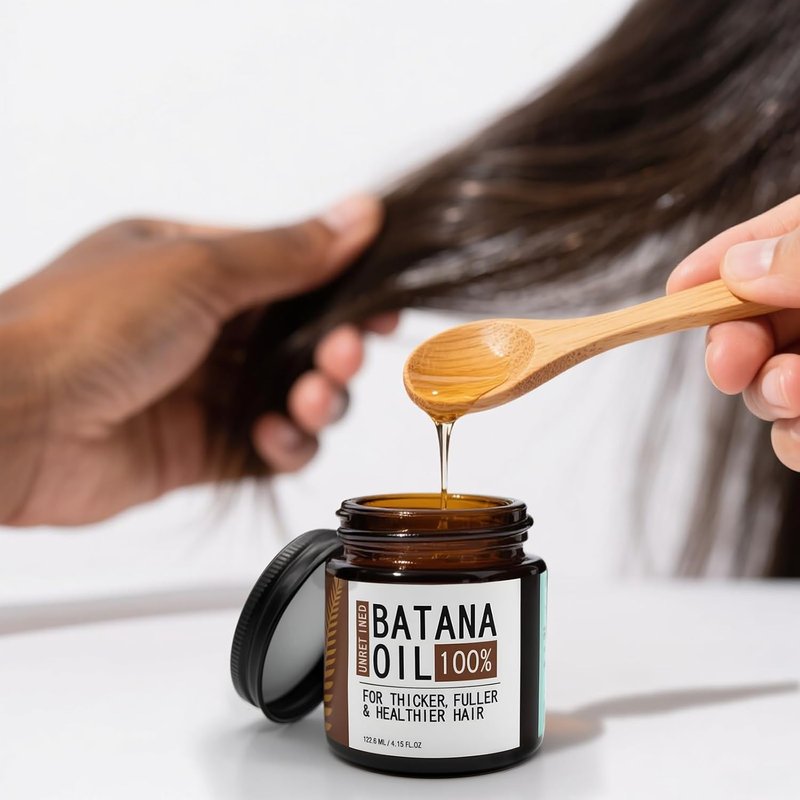 Raw Batana Oil for Hair Growth - Natural Hair Care with Pleasant Scent & Smooth Texture | Pumpkin Seed Oil Blend