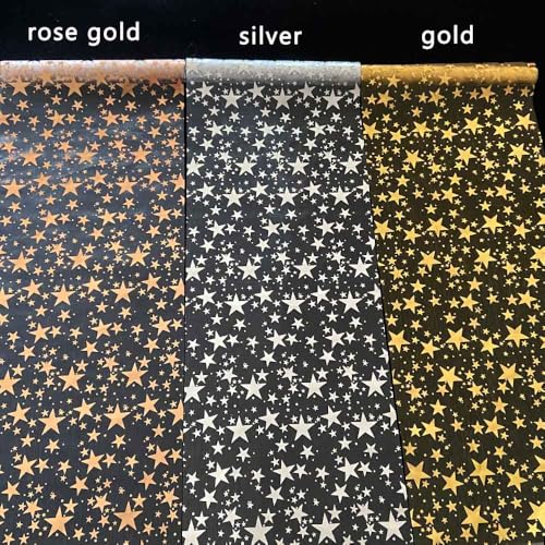 Gold Star Table Runner Set - 3 Rolls, 11" x 106" Polyester Decor