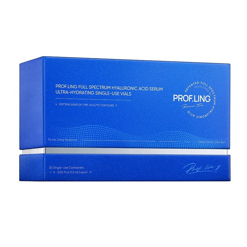 PROFLING Hyaluronic Acid Serum with Copper Peptides, Post-Microneedling Hydrating & Soothing Face Serum for Sensitive, Redness-Prone Skin, Barrier Support, Single-Use Vials 30PCS