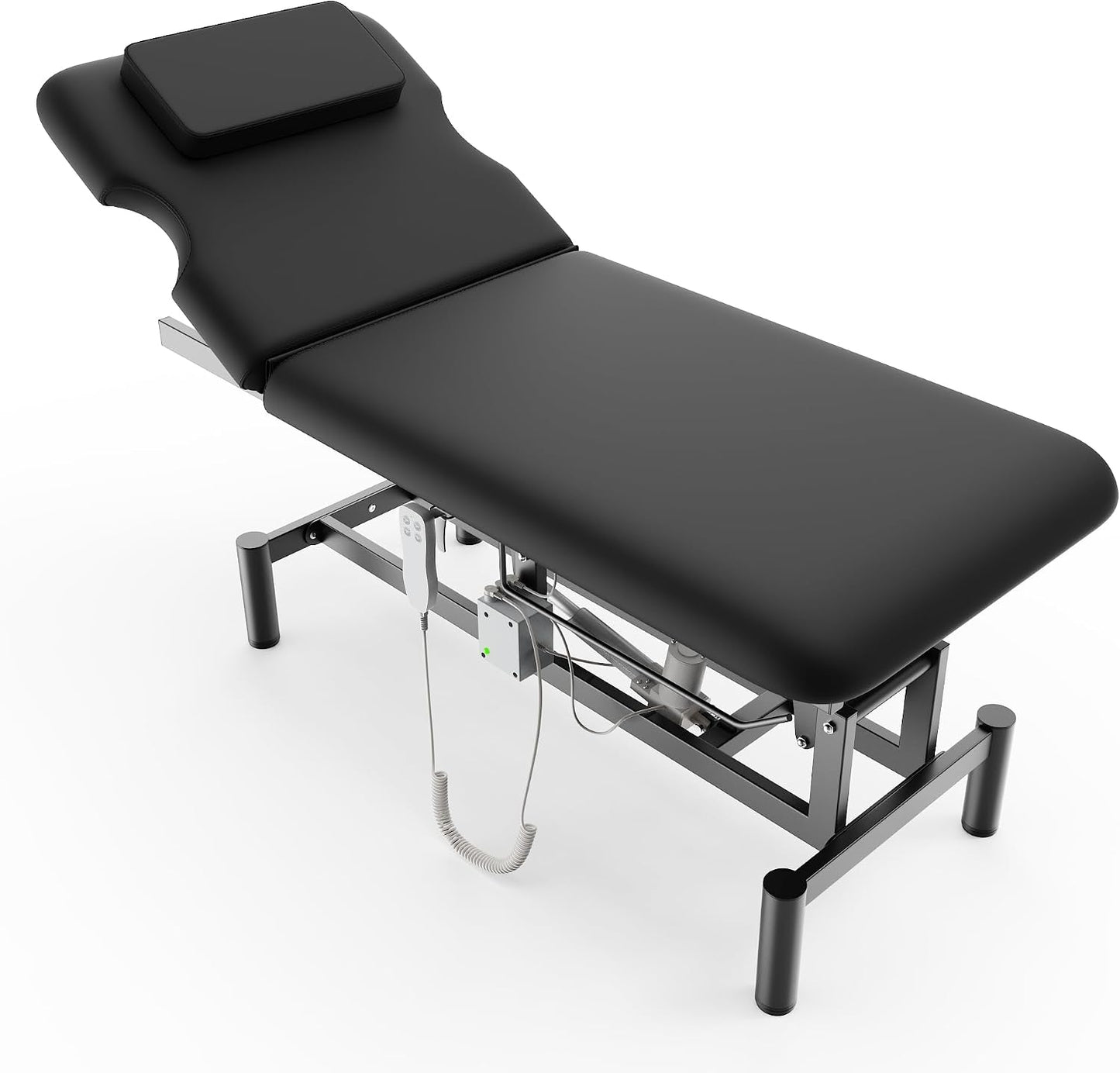 Electric Massage Table with Hydraulic Lift - Adjustable Height & Waist for Therapy | Black