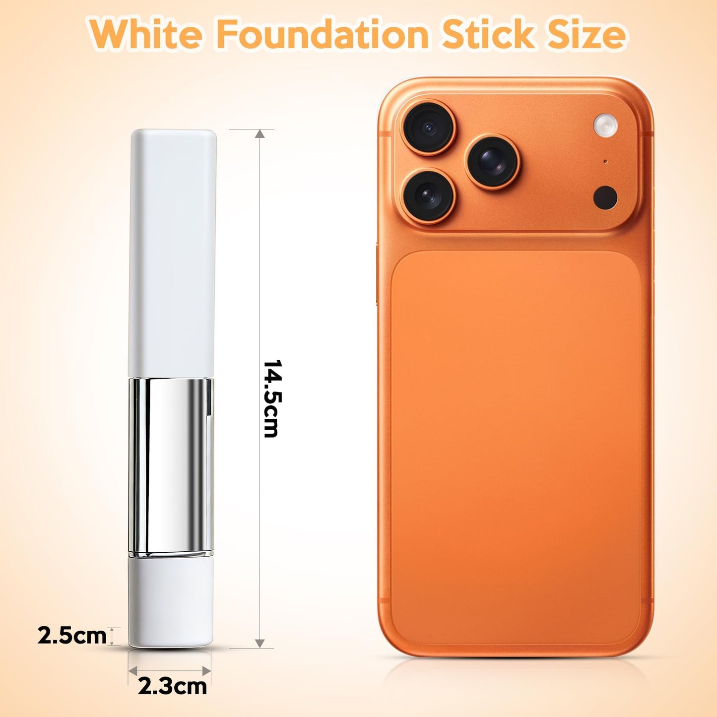 Korean Color Changing Foundation Stick with Brush for Lumine Skin, 2-in-1 Waterproof & Long-Lasting Hydrating Makeup, Dual-Ended Foundation & Concealer Stick (202)