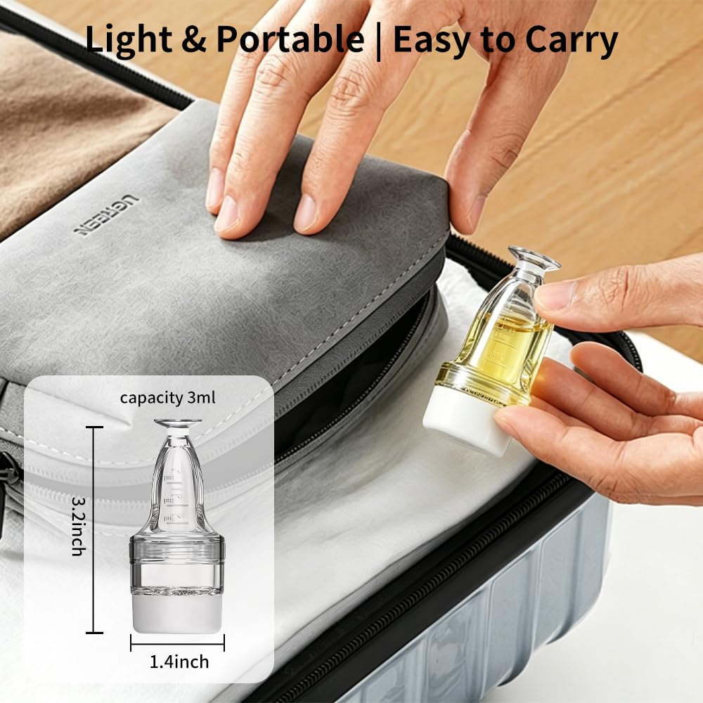 Minoxidil Applicator, Quick Efficient Apply No Messy Hair Serum Applicator Small Minoxidil Applicator Tool, Scalp Applicator Comb Minoxidil Brush Scalp Applicator Comb (Transparent)