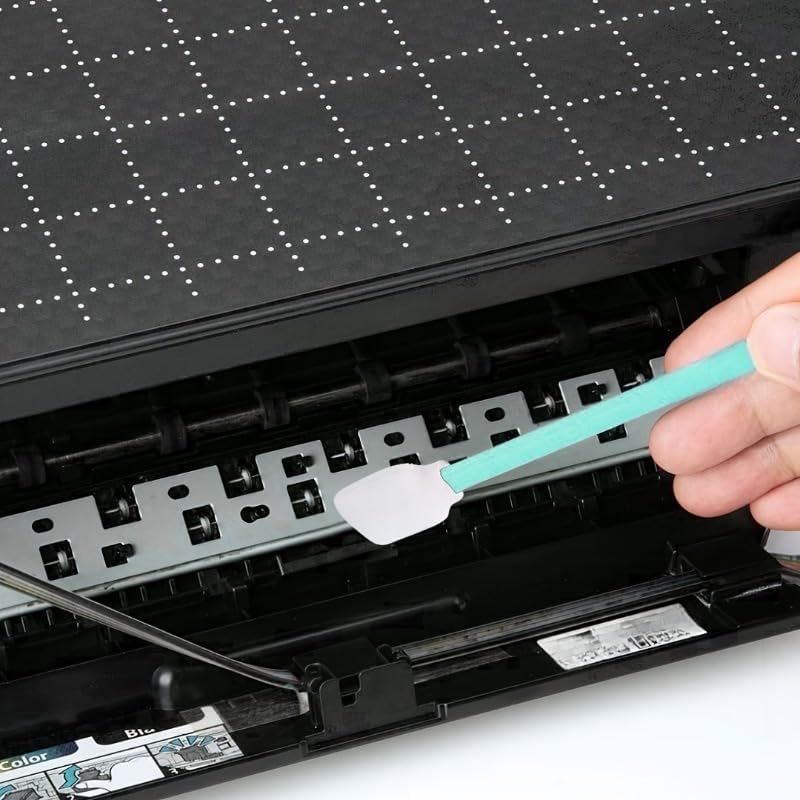 Foam Cleaning Swab Sticks - 50pc Lint-Free for Inkjet Printers, Optical Equipment & Electronics Detailing | 5.1” Size