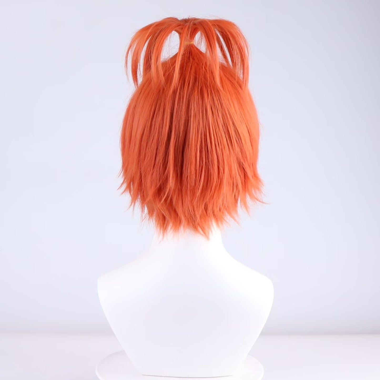NiceLisa Orange Fashion Wig Short Fluffy Unique Style Prestyled Women Anime Halloween Party Wigs