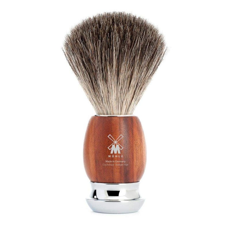 MÜHLE VIVO Plumwood 4-piece Pure Badger 5-Blade Razor Shaving Set