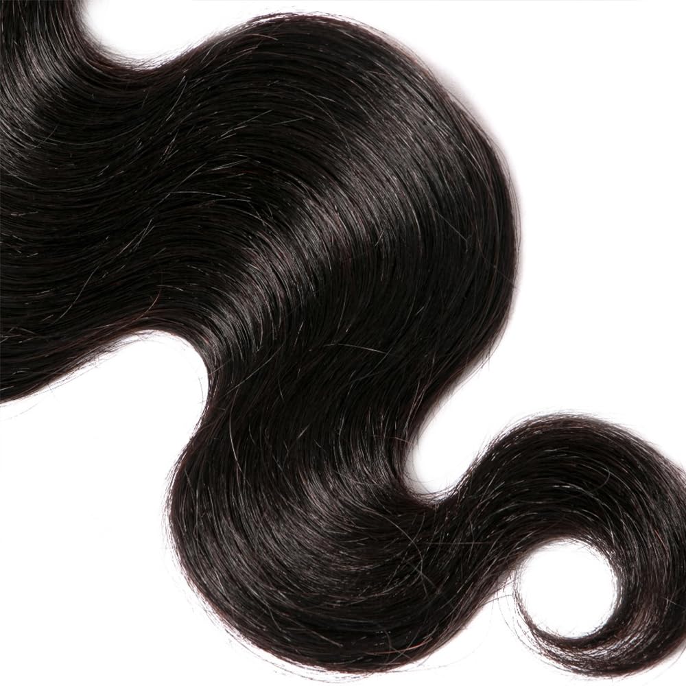 28 Inch Body Wave Bundles Human Hair 50g/1 Bundle Brazilian Virgin Hair Extensions Body Wave Human Hair Bundles for Black Woman