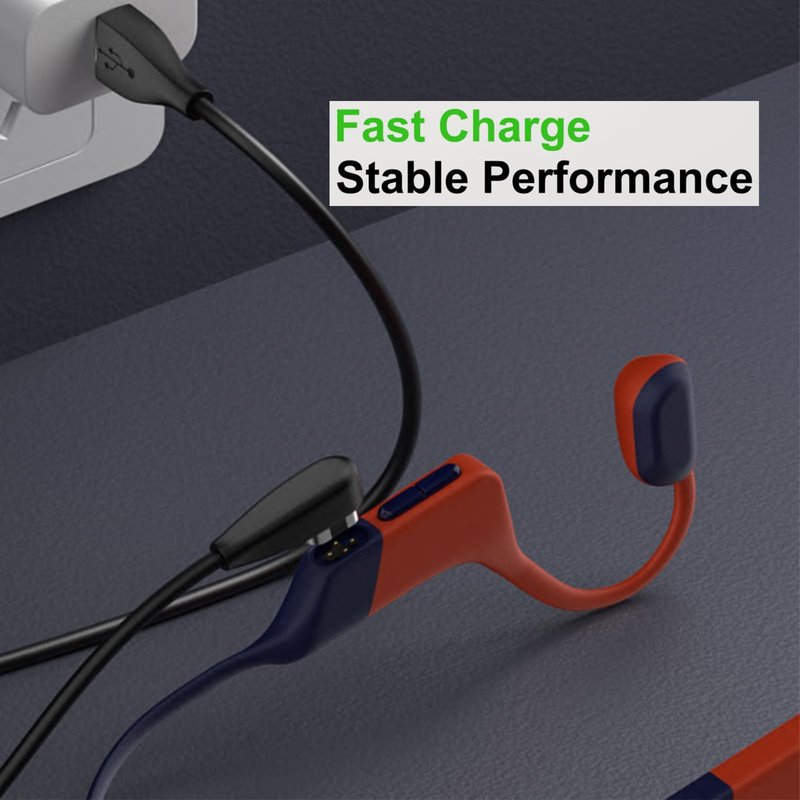 gudxfj 2-Pack Compatible with Shokz OpenSwim Pro S710 Bone Sound Conducting Earphone Charging Cable Type-C to 4Pin Magnetic Charging Cable USB and USB C to Shokz S710 Cable 1 Each Black 3.3 ft