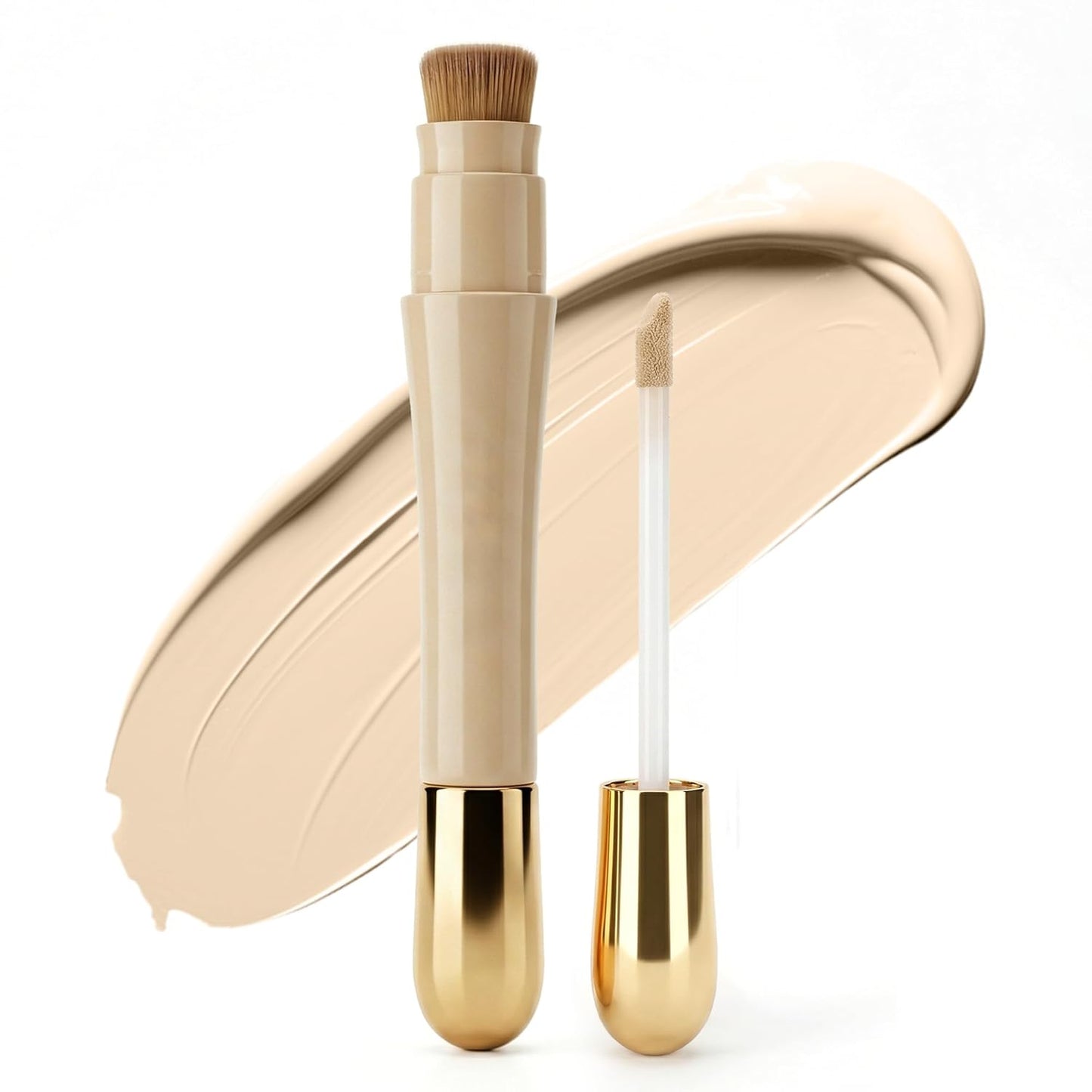 Under Eye Concealer - Full Coverage Waterproof Liquid Corrector for Dark Circles & Pimples | Natural Matte Finish, 0.23 fl oz