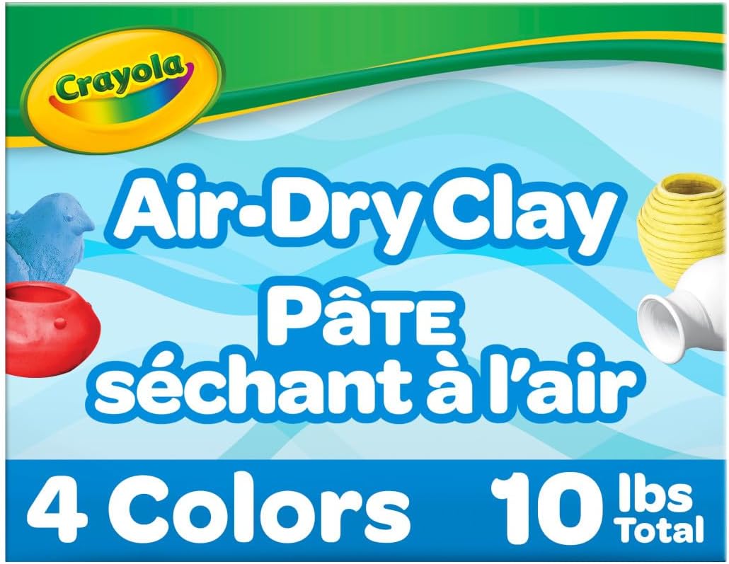 Crayola Air Dry Clay - Natural White Modeling Clay for Kids | 5lbs Bulk Sculpting Material for Art Classrooms