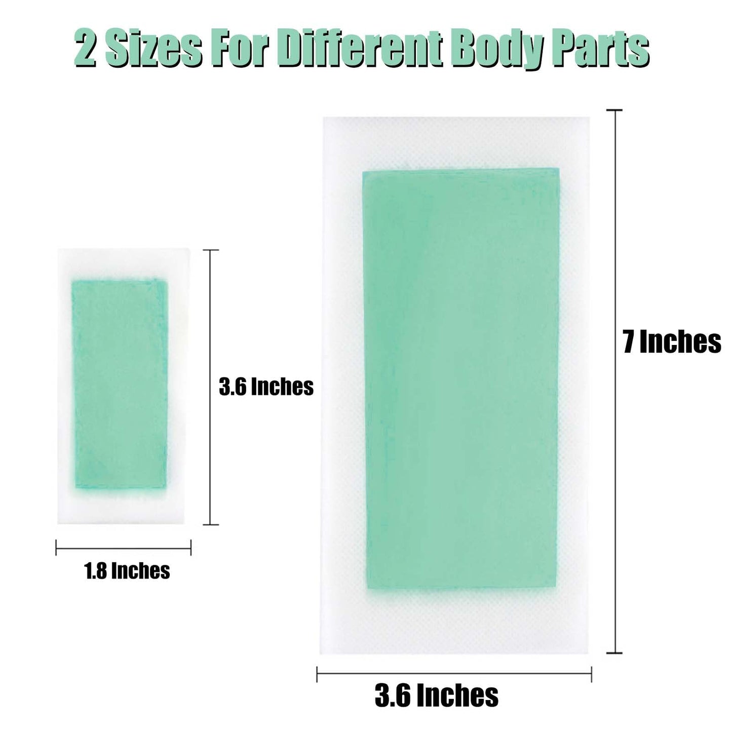 YIZHUO Wax Strips Kit - 60 Pcs Body & Facial Hair Removal Waxing Strips (40 Large & 20 Small) with 5 Calming Oil Wipes, Gentle & Effective for Legs, Arms, Bikini, Eyebrows, Upper Lip