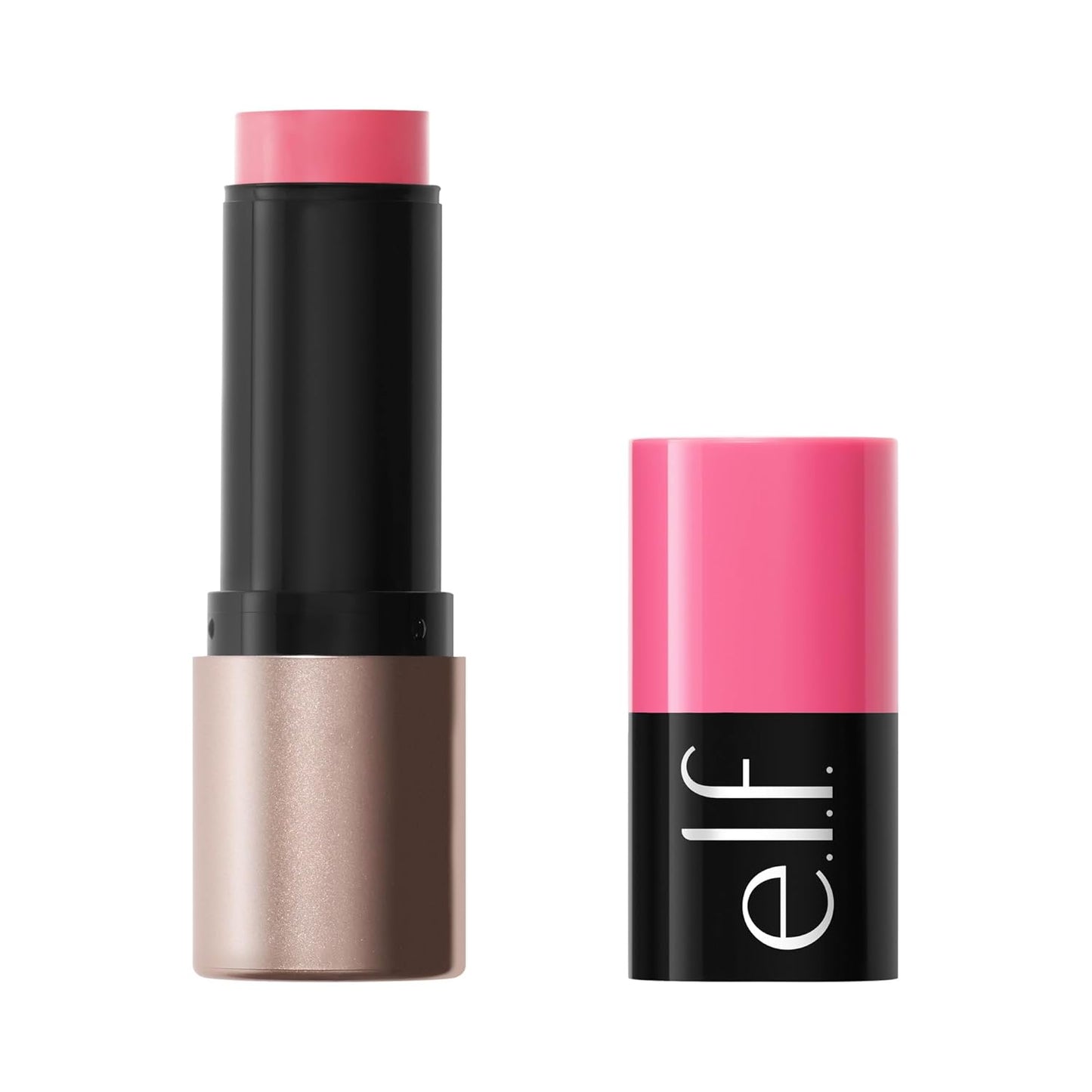 e.l.f. Soft Glam Cream Blush Stick - Buildable Vegan Blush for Natural Flush | Pink On It, Satin Finish
