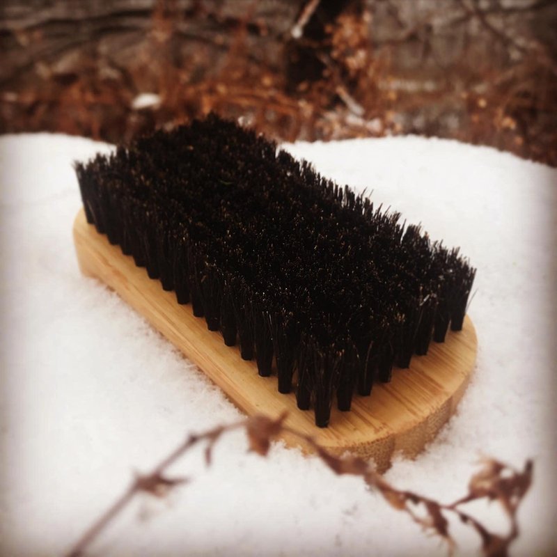 Big Boar Bristle Beard Brush from Green Beard Grmng - Boar Bristle & Bamboo